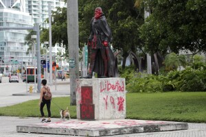 Columbus Statue Arrests