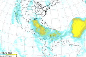 Saharan Dust plume June 24