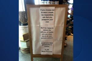 Phoenix shop’s sign goes viral for mandating masks