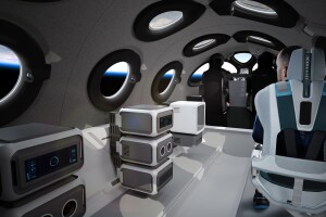 Virgin Galactic Spaceship Cabin In Payload Configuration