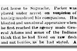 Alferd Packer_Suspicion of eating flesh not berries_Lake City Mining Register_1883-03-23 2.png