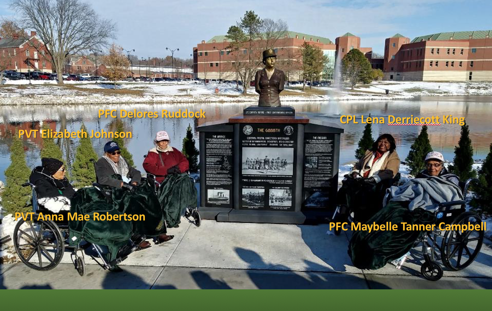 Six Triple Eight Battalion monument dedication