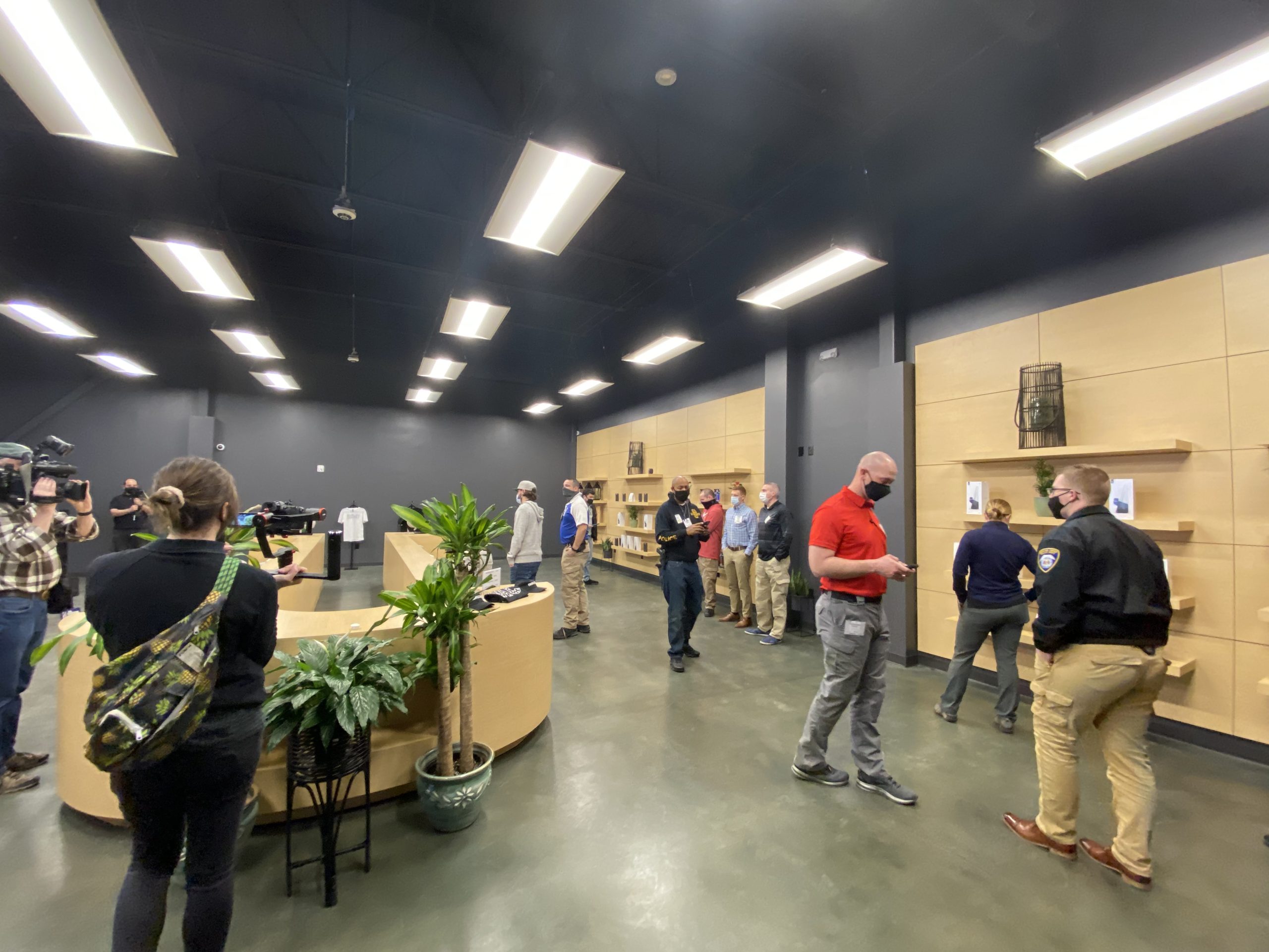 Cops tour dispensary 