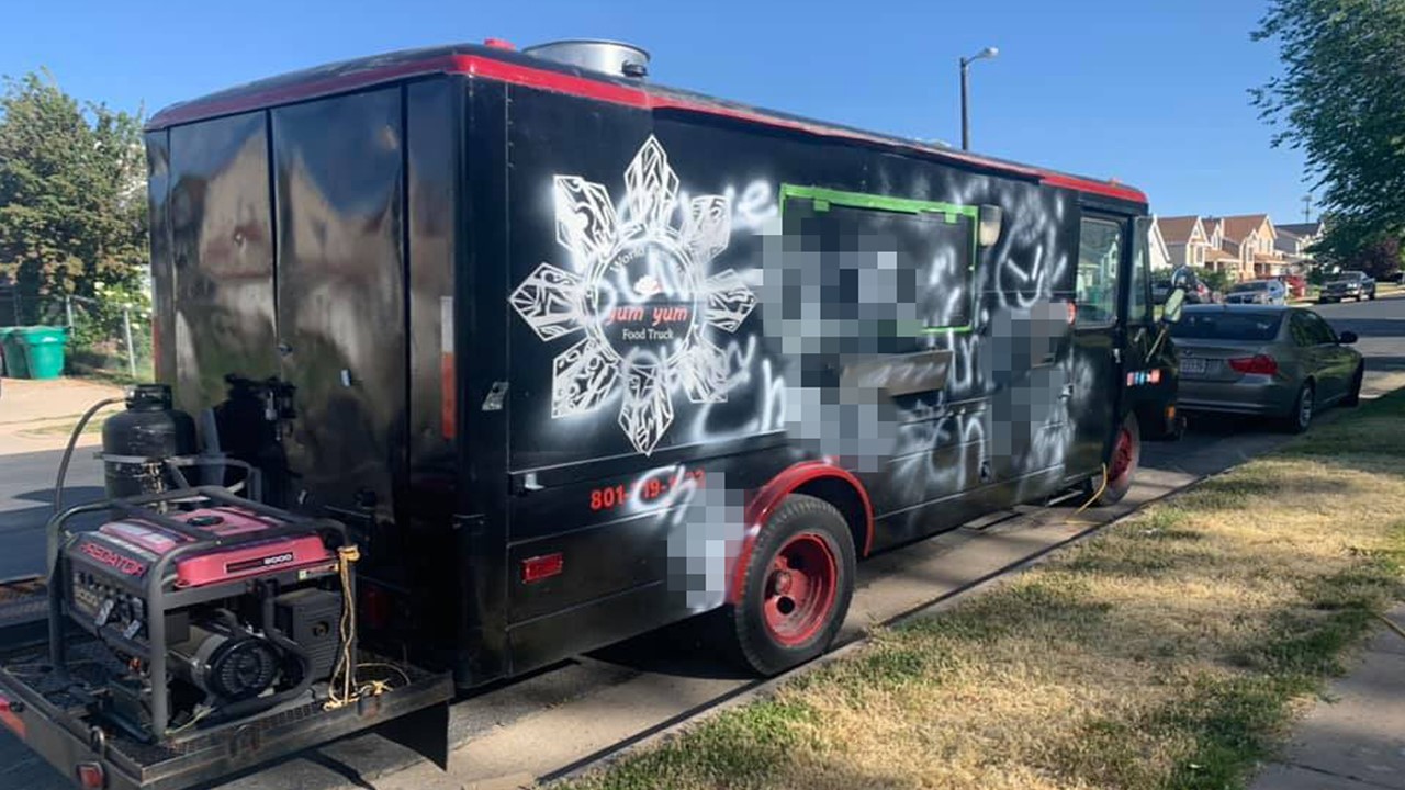 Yum Yum Food Truck vandalism