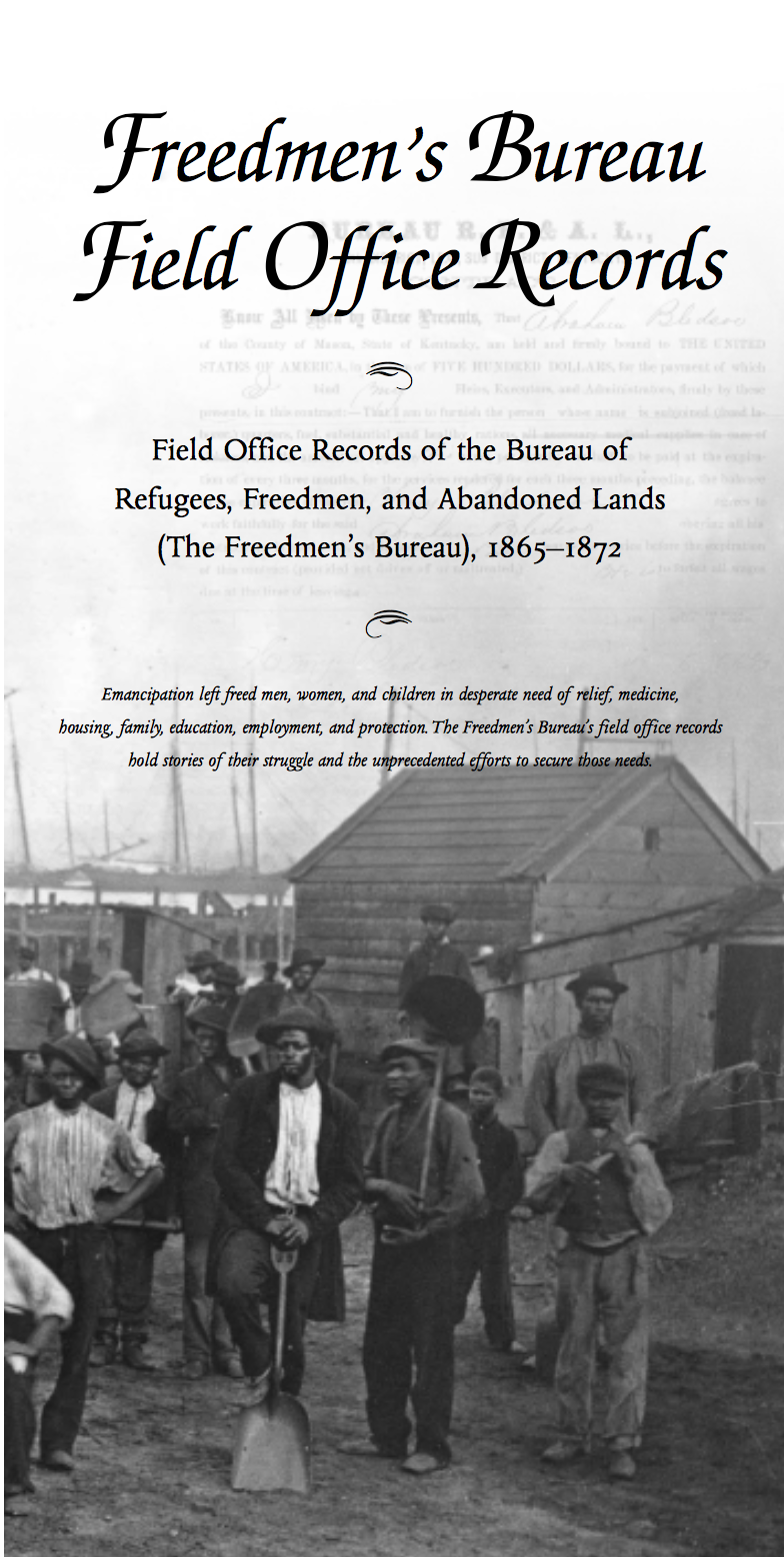 The cover of The National Archives Freedmen's Bureau Records