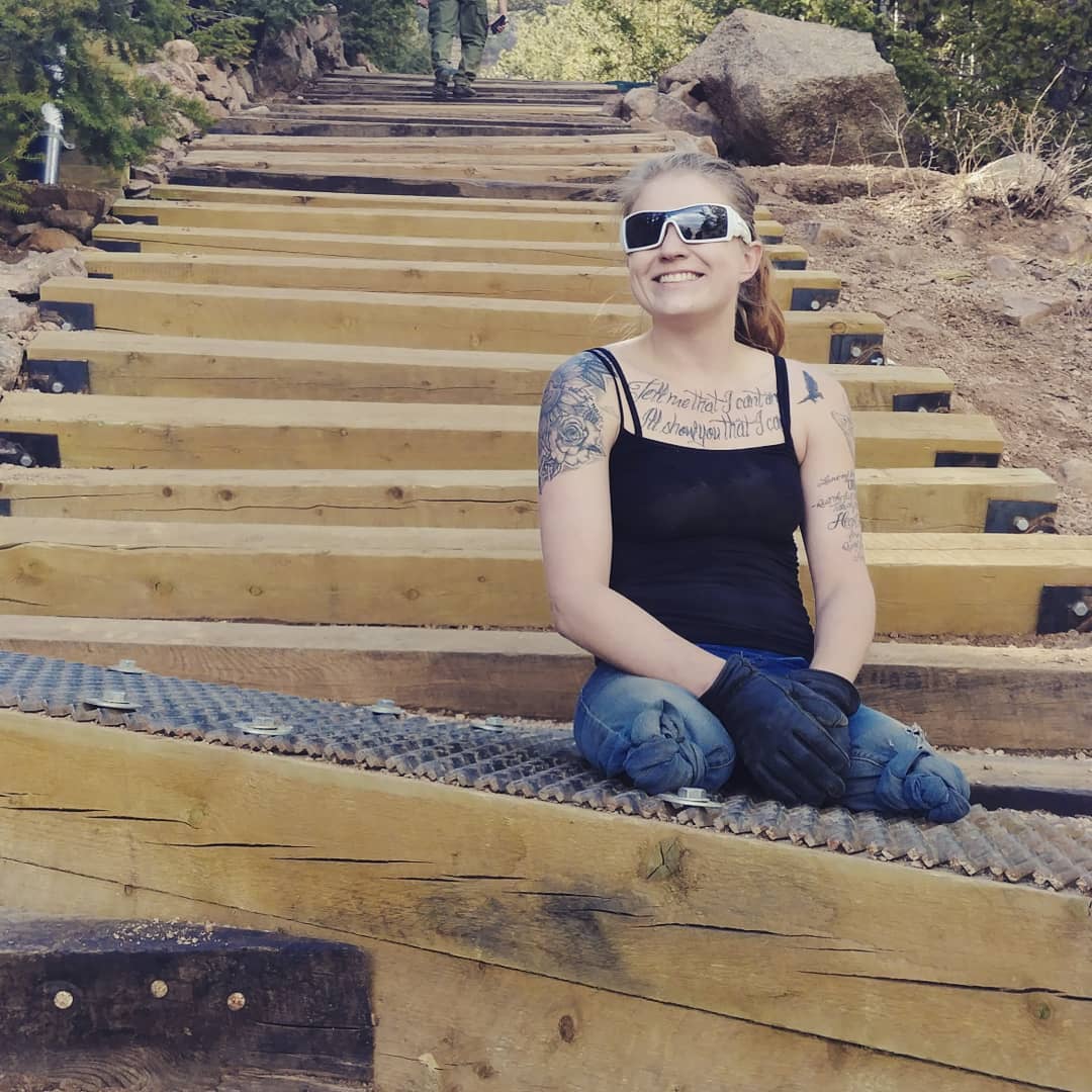Mandy Horvath on the Manitou Incline