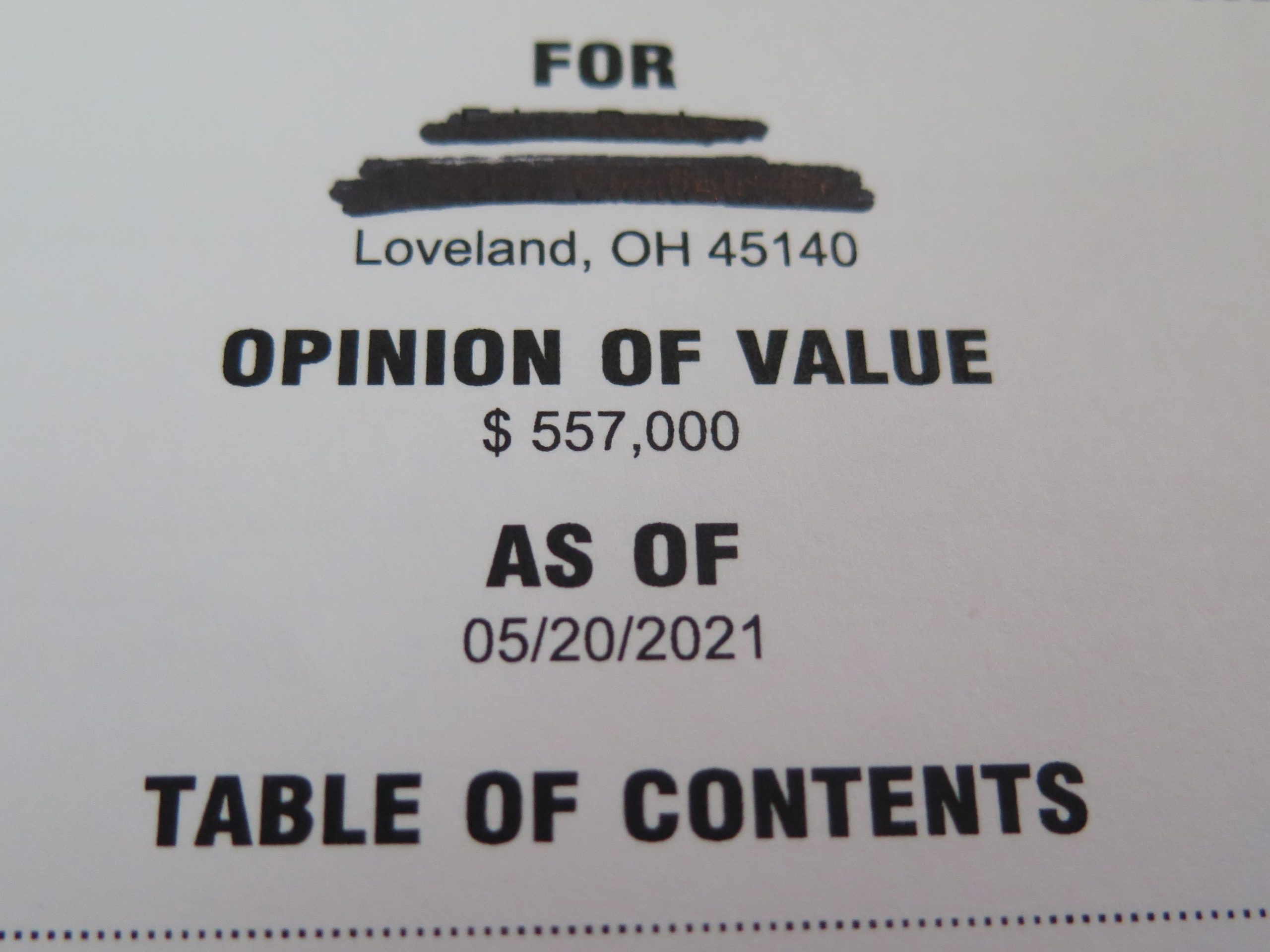 This appraisal of the Parkers' Loveland home dated May 20, 2021, listed a value $557,000, which was $92,000 higher than the initial appraisal.
