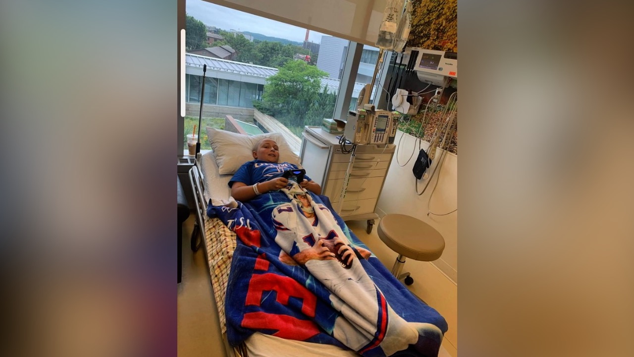Joshy in hospital