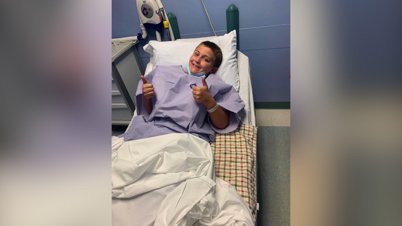 Joshy giving a thumbs up