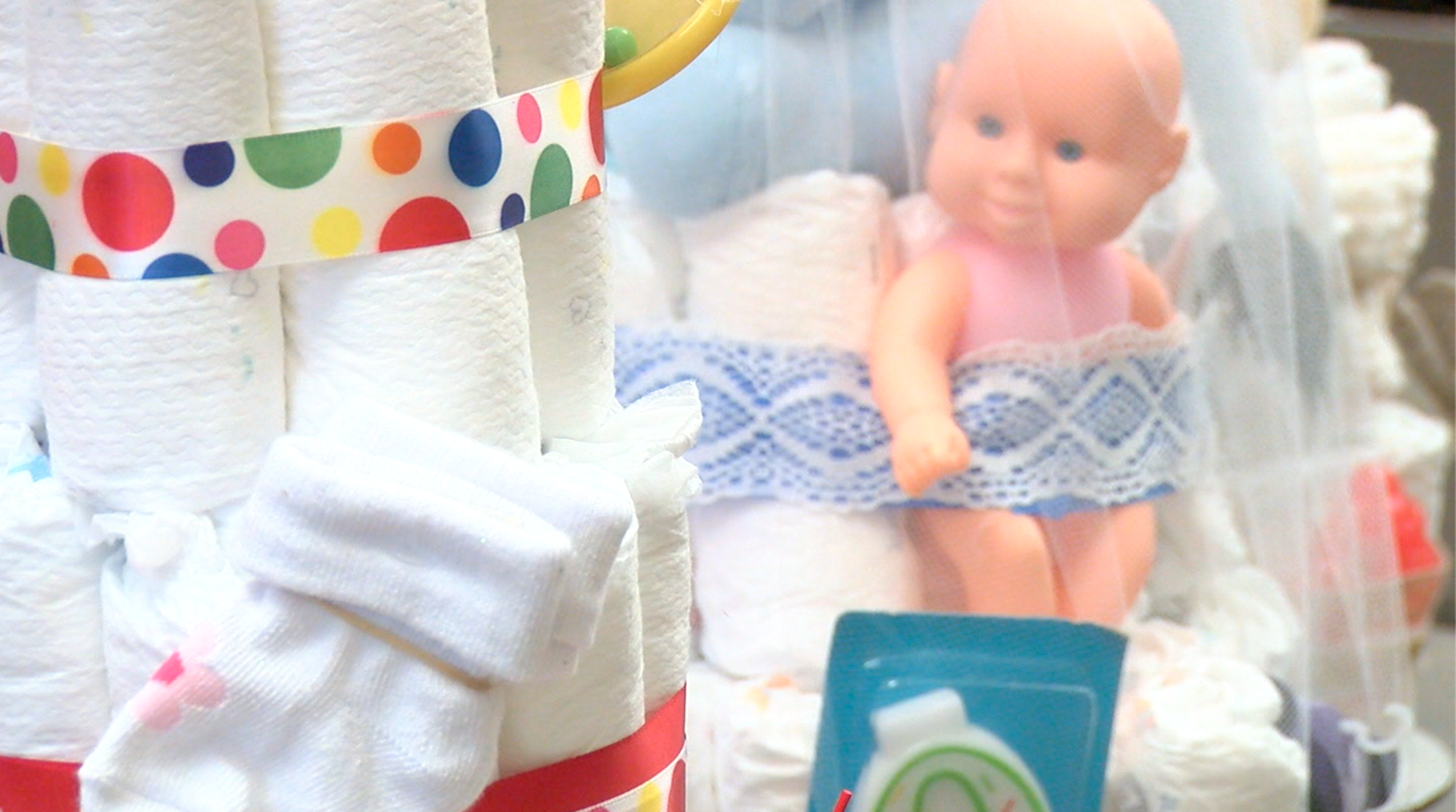 Valley seniors make diaper cakes