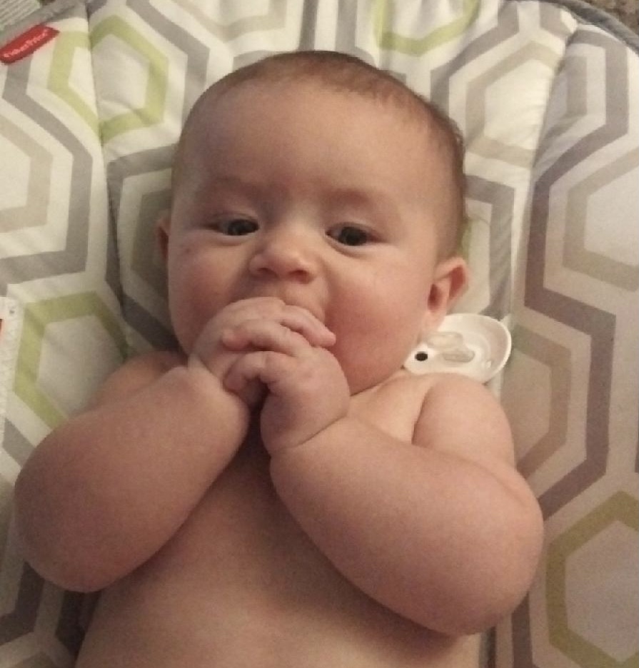 Jaxson Thompson hands