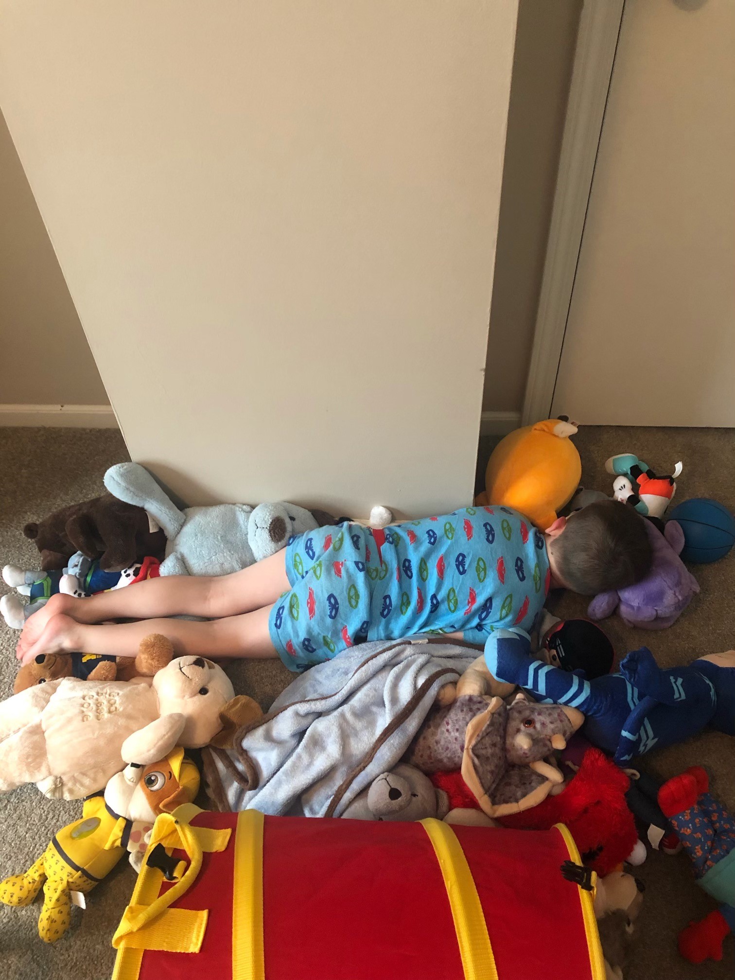 Cole sleeping with Doggies.jpg