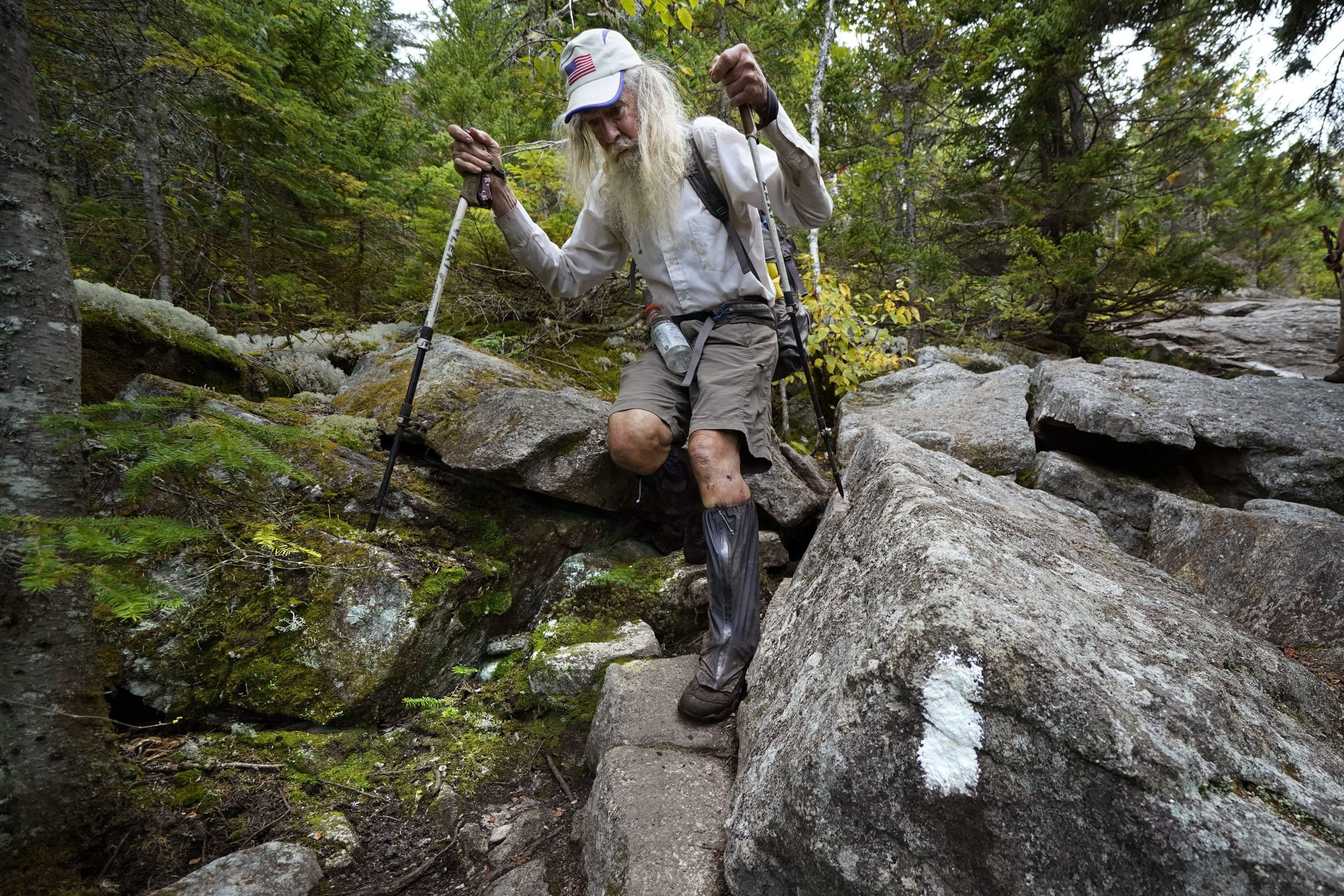 APTOPIX Appalachian Trail-Oldest Hiker