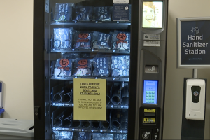 Vending machines with COVID tests for students, staff