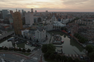 City of Rotterdam in the Netherlands
