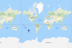 Source: Google Maps - Point Nemo is indicated with the blue pin.