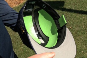 Tyler Zombro's protective cap
