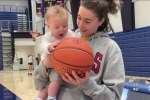 baby jax marian basketball