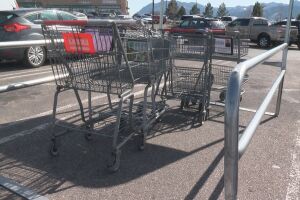 Cart corral at King Soopers