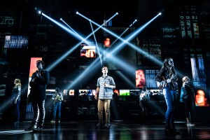 1- Stephen Christopher Anthony as 'Evan Hansen' and the North American touring company of DEAR EVAN HANSEN. Photo by Matthew Murphy, 2019.jpg