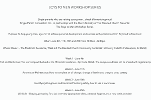 Boys to Men Workshop 1