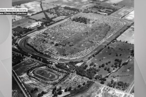The 16th St. Speedway alongside the Indianapolis Motor Speedway