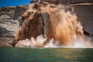 Lake Powell Rock Slide