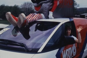 WRTV mascot Cameron poses for a picture