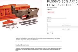 Polymer 80% AR15 LOWER Receiver Kit