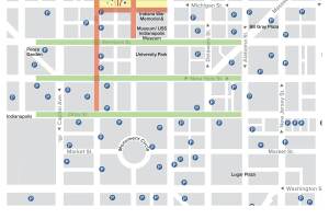 2022 Downtown Indy fireworks map