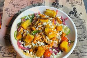 rusted silo bbq food