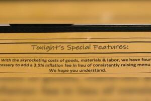 Inflation menu fee