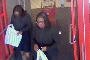 Women leaving Target