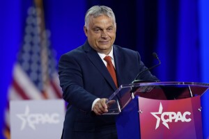 Hungarian Prime Minister Viktor Orban pauses while speaking at the Conservative Political Action Conference (CPAC) in Dallas, Thursday, Aug. 4, 2022. (AP Photo/LM Otero)