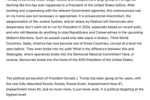 Truth Social/ Donald Trump