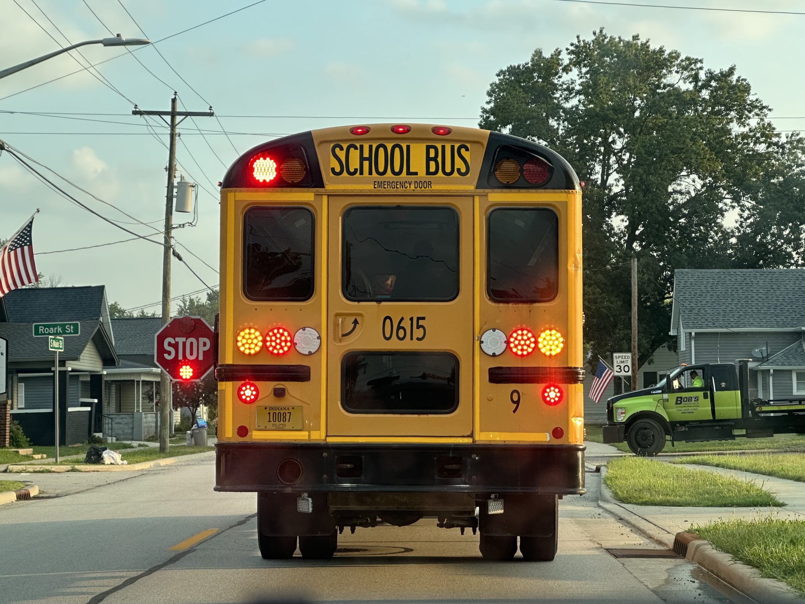 school bus stop arm