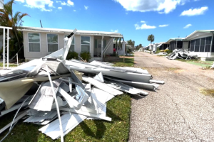 Damage from Hurricane Ian