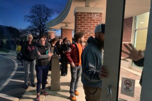 Greenfield library voting line.jpg