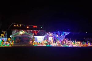 The Pelkys tell ABC15 that they never really count how many lights put up, can estimate having over 100,000 lights. But Shelley can guarantee you that her tree has 15,542 lights, it take 8 days to decorate it! 
