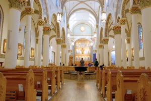 Inside the Cathedral Basilica of St. Francis, Santa Fe Church.