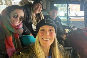 Buffalo General Nurses taken to work by snowmobile club members