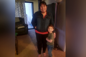 Kyle Doan with mom, Lyndsy
