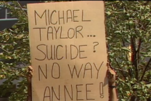 Michael Taylor protest sign.png