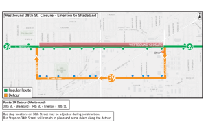 Bus transit map