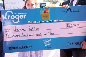 Kroger's check to Red Cross