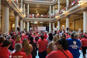 Teachers protest