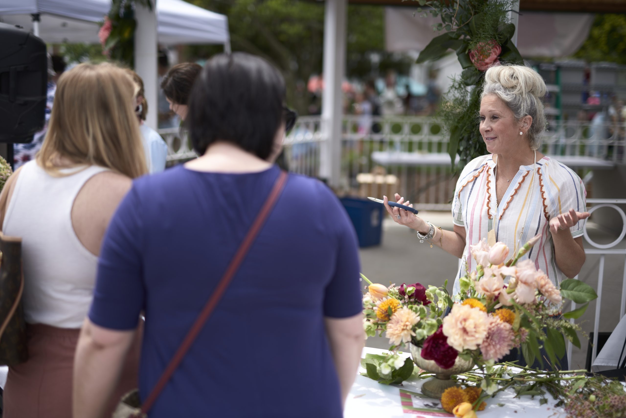 Indiana Peony Festival display