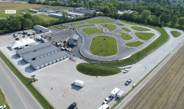Aerial view of track 