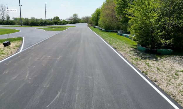 Fresh pavement 