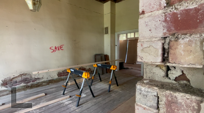 Saving walls where they can 